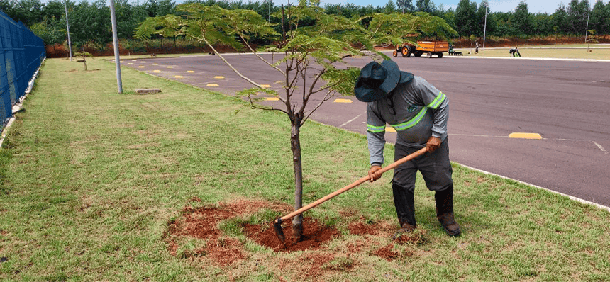 Empresa especializada em serviços de implantação e manutenção de áreas verdes